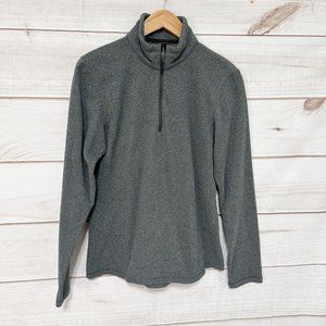 REI CO-OP Men's M Groundbreaker 1/4 Zip Quarter Fleece Jacket Gray EUC